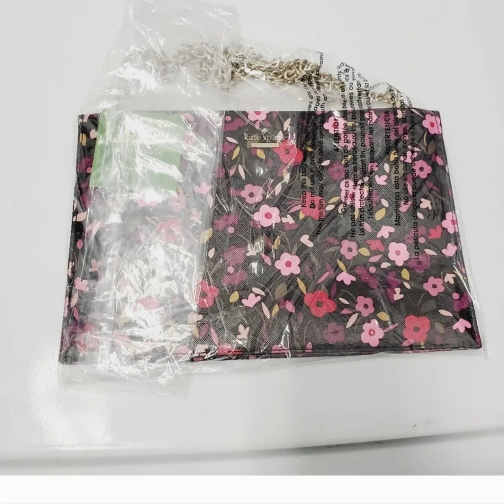 NWT Authentic Kate Spade Sima Floral Print Leather Crossbody/purse - Picture 10 of 11